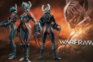 warframe, Warrior, Shooter, Robot, Cyborg, Online, Fighting, Sci fi, Poster