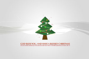 christmas, Tree, God, Bless, You