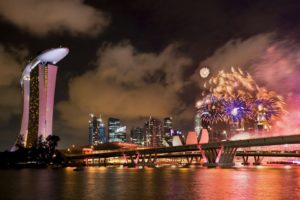 fireworks, Singapore, Asia