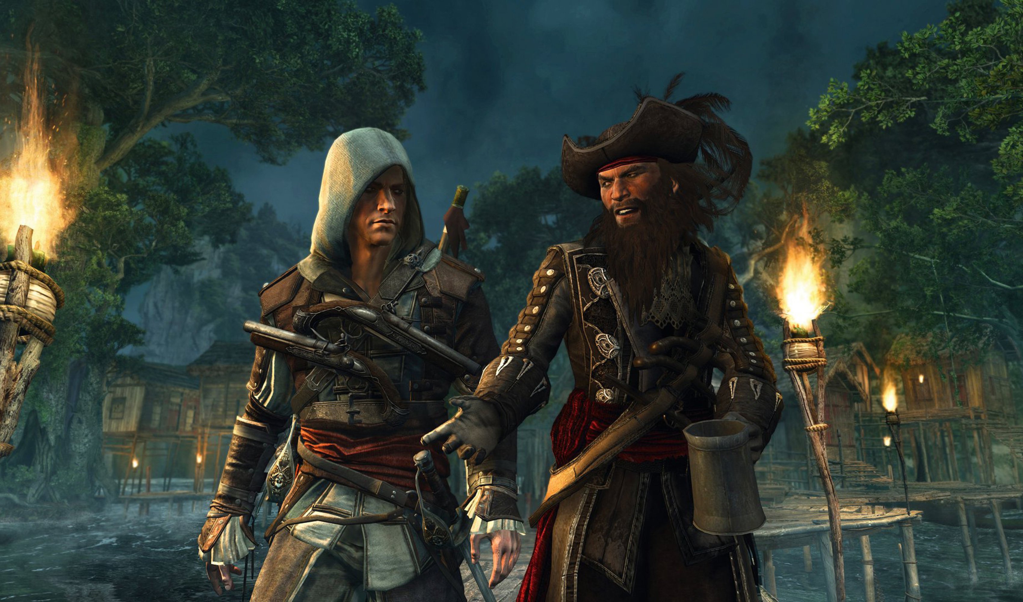 assassins, Creed, Black, Flag, Fantasy, Fighting, Action, Stealth, Adventure, Pirate Wallpaper