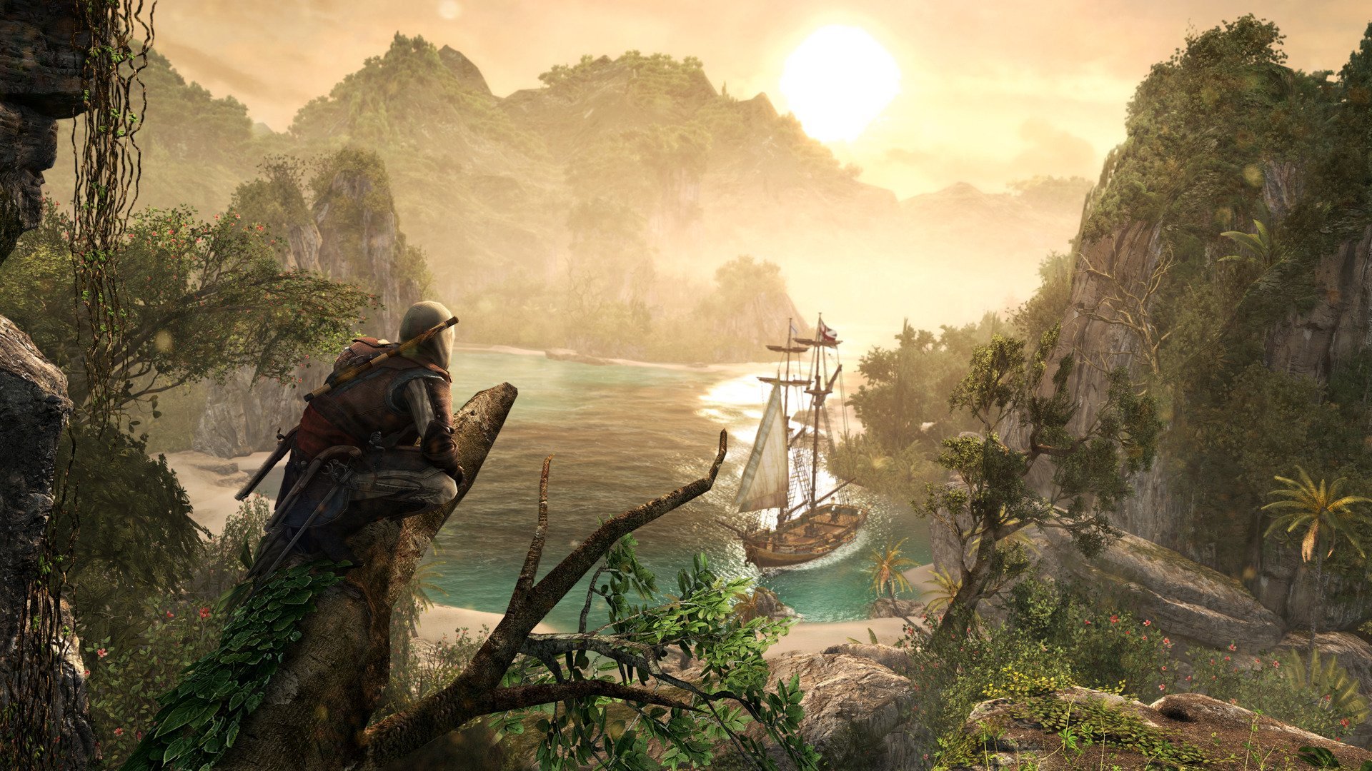 assassins, Creed, Black, Flag, Fantasy, Fighting, Action, Stealth, Adventure, Pirate Wallpaper