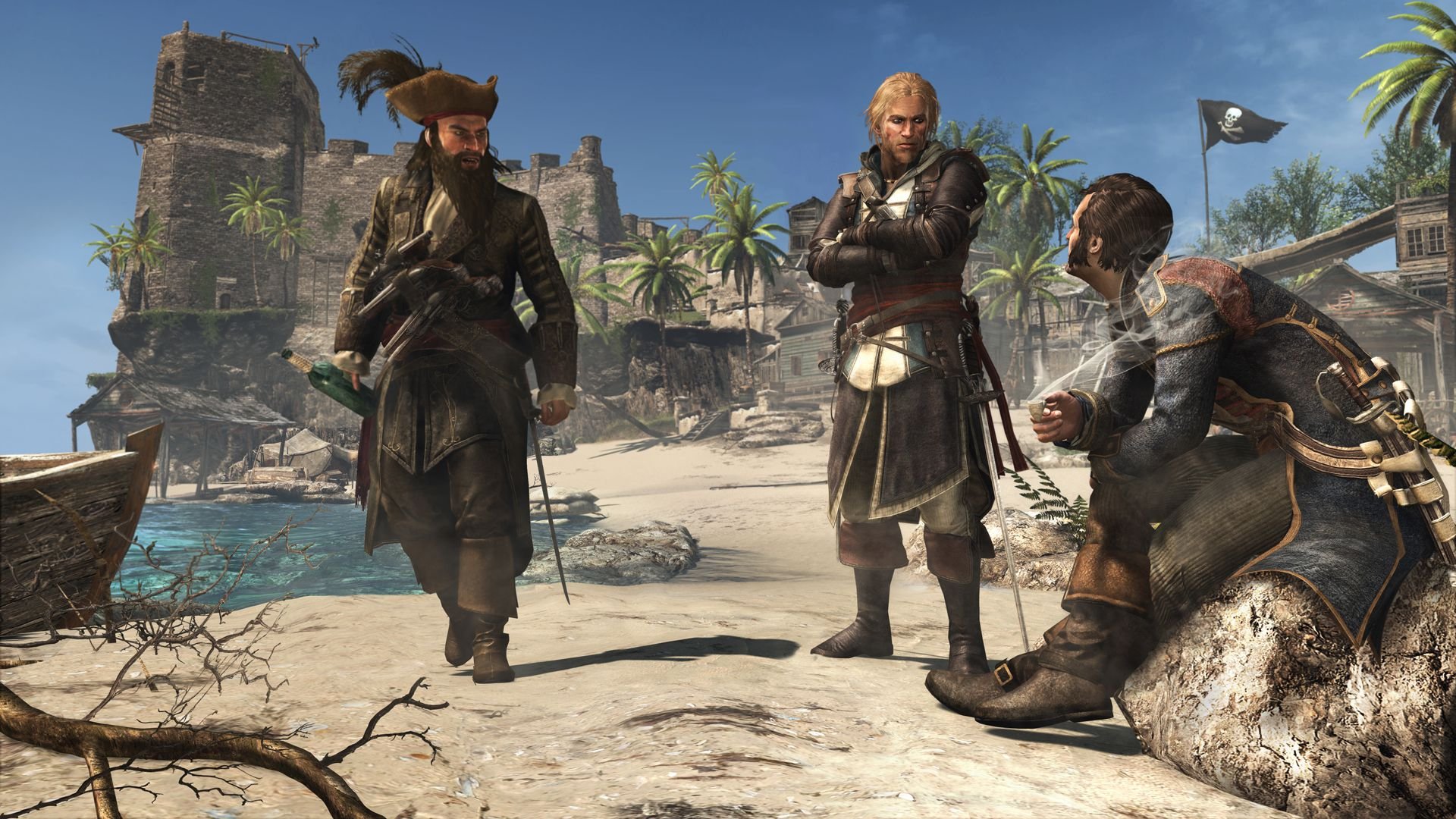 assassins, Creed, Black, Flag, Fantasy, Fighting, Action, Stealth, Adventure, Pirate Wallpaper
