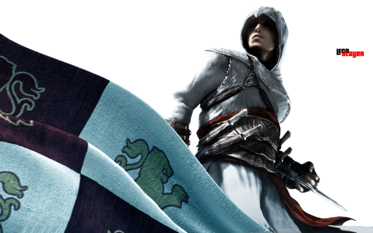 assassins, Creed, Altair, Ibn, La, Ahad, Assassins, Flags, Xbox, 360, Playstation, 3, Hidden, Blade HD Wallpaper Desktop Background
