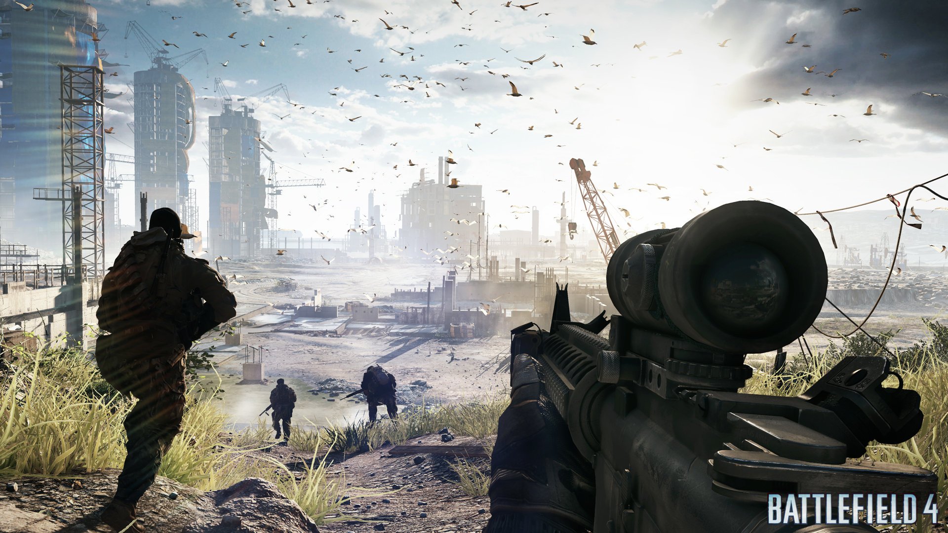 battlefield, 4, Shooter, Tactical, Stealth, Fighting, Action, Military, Four, Poster Wallpaper