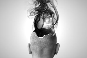 brain, Anatomy, Medical, Head, Skull, Dark, Psychedelic, Smoke, Explosion