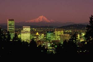 night, Oregon, Portland