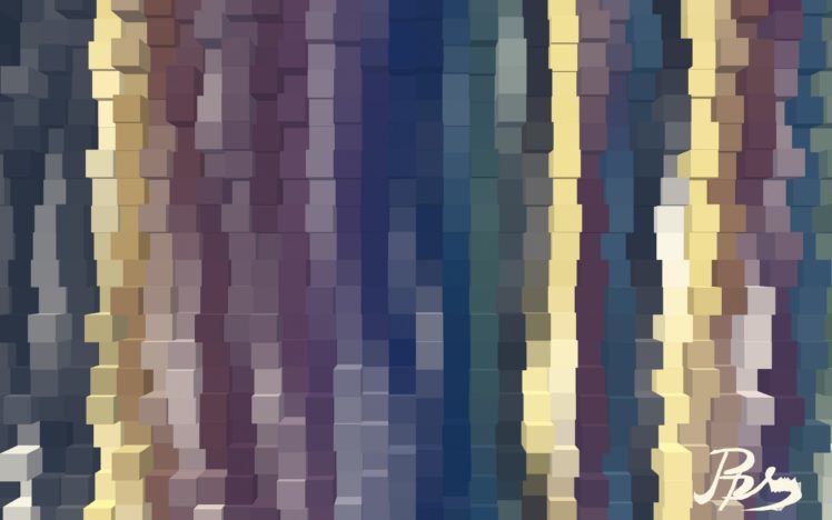 abstract, Multicolor, Cubes, Artwork HD Wallpaper Desktop Background