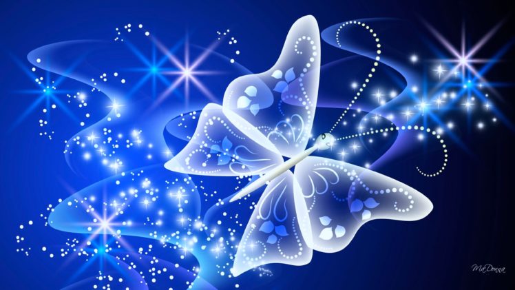 magical, Butterfly, Wallpapers, Stars, Beauty HD Wallpaper Desktop Background