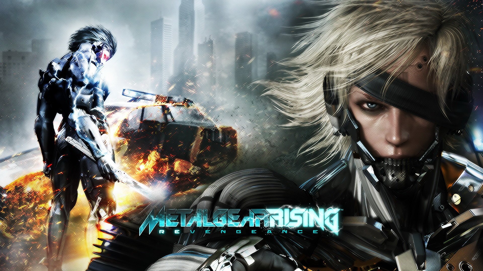 Metal Gear Rising Revengeance Fighting Cyborg Robot