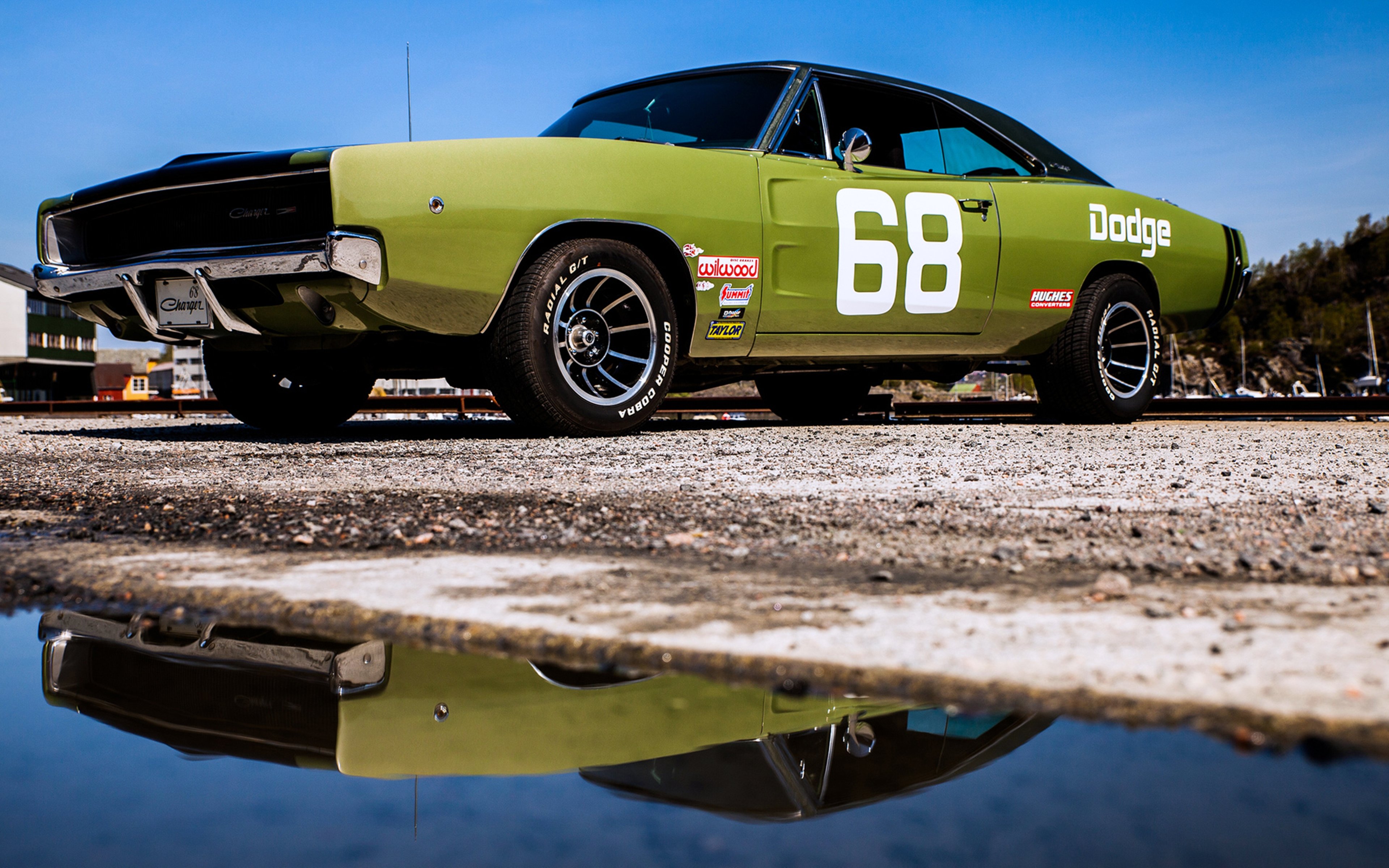dodge, Charger, Green, Speed, Old, Classic, Motors Wallpaper