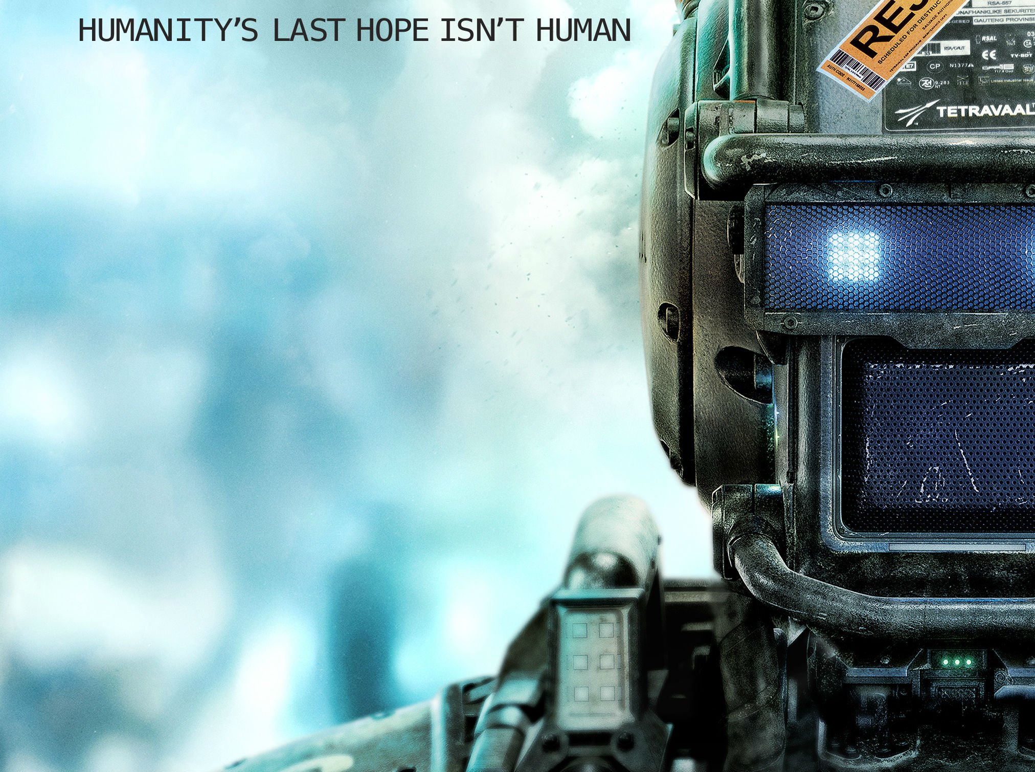 chappie, Sci fi, Futuristic, Action, Thriller, Robot, Cyborg, Action, 1chappie Wallpaper