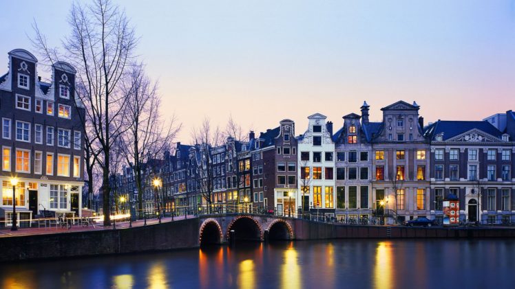 cityscapes, Bridges, Town, Holland, Rivers, The, Netherlands, Cities HD Wallpaper Desktop Background