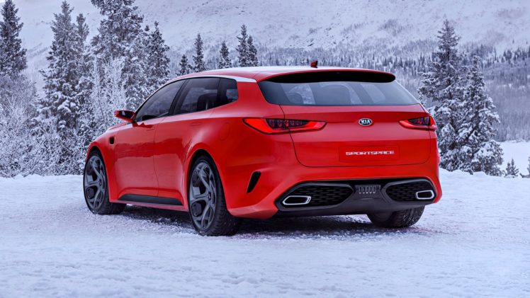 2015, Kia, Sportspace, Concept, Red, Snow, Winter, Landscape, Cars, Auto, Motors, Speed HD Wallpaper Desktop Background