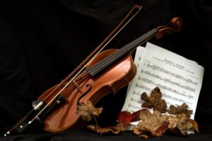 music, Instrument, Violin, Notes, Love, Mood, Leaf