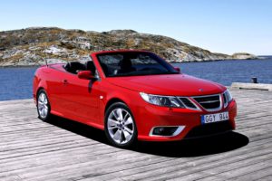 2008, Saab, 9 3, Aero, Convertible, Red, Sea, Speed, Roof, Landscape, Motors, Cars