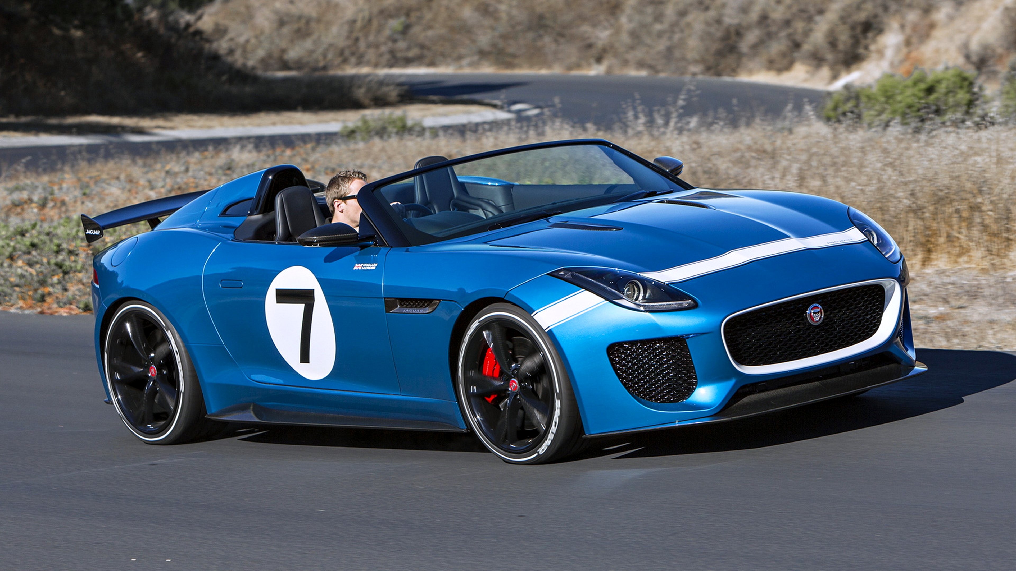 2013, Jaguar, Project, 7, Road, Speed, Motors, Cars, Blue, Roof Wallpaper