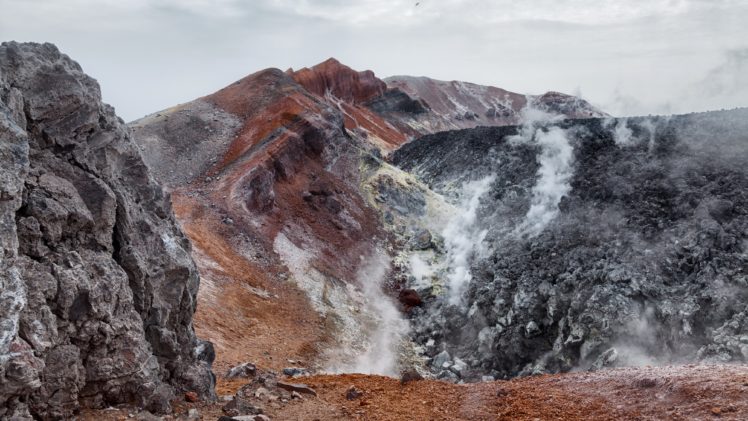 russia, Mountains, Kamchatka, Nature, Volcano HD Wallpaper Desktop Background