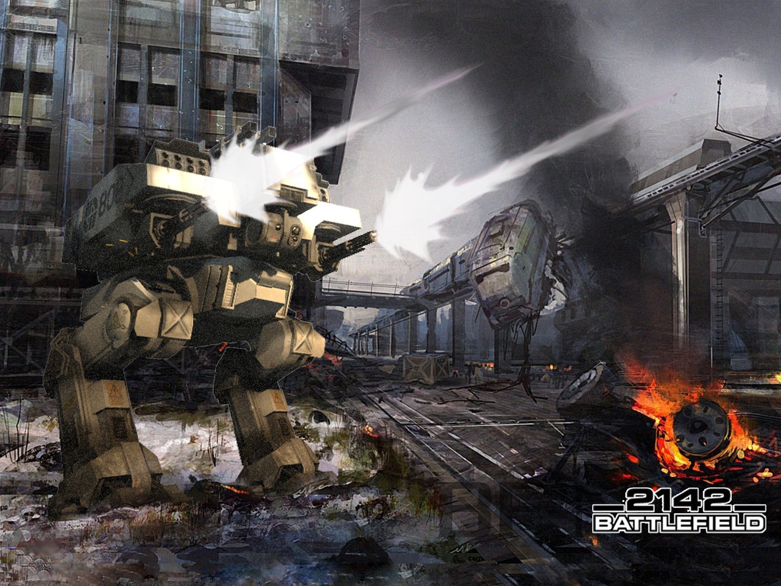 battlefield, 2142, Fps, Shooter, Sci fi, Online, Futuristic, Bf2142, Fighting, Mecha, Warrior, War Wallpaper