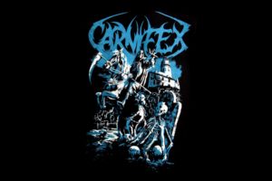 carnifex, Deathcore, Heavy, Metal, 1carn, Death, Symphonic, Dark, Evil, Skull, Poster, Reaper