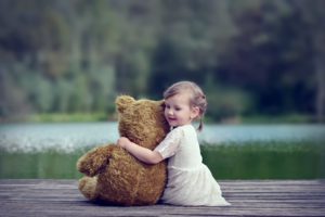 alone, Child, Doll, Forest, Girl, Kids, Littel, Lonely, Nature, Princess, Red, Sad, Way, Teddy, Bear, Friendship, Lake