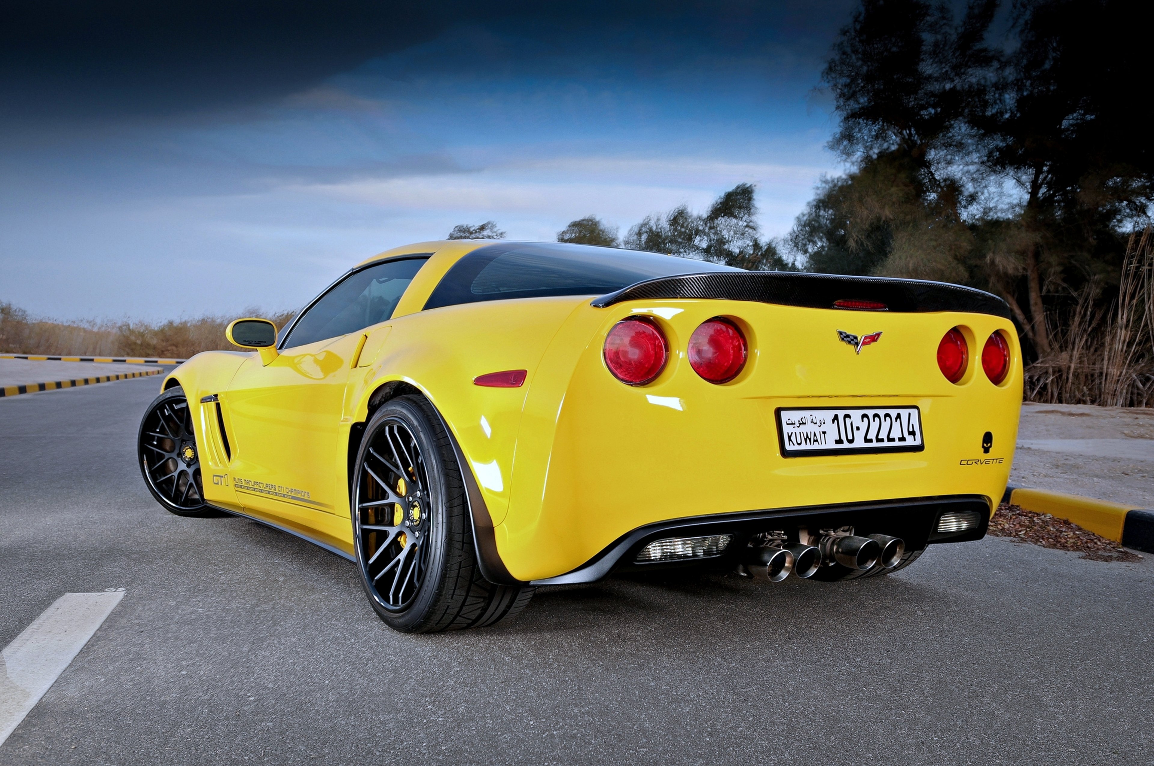 Chevrolet Corvette C6 Grand Sport Yellow Cars Supercars Motors Speed Race Wallpapers Hd Desktop And Mobile Backgrounds