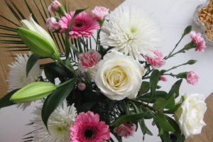 bouquets, Roses, Gerberas, Asters, Flowers
