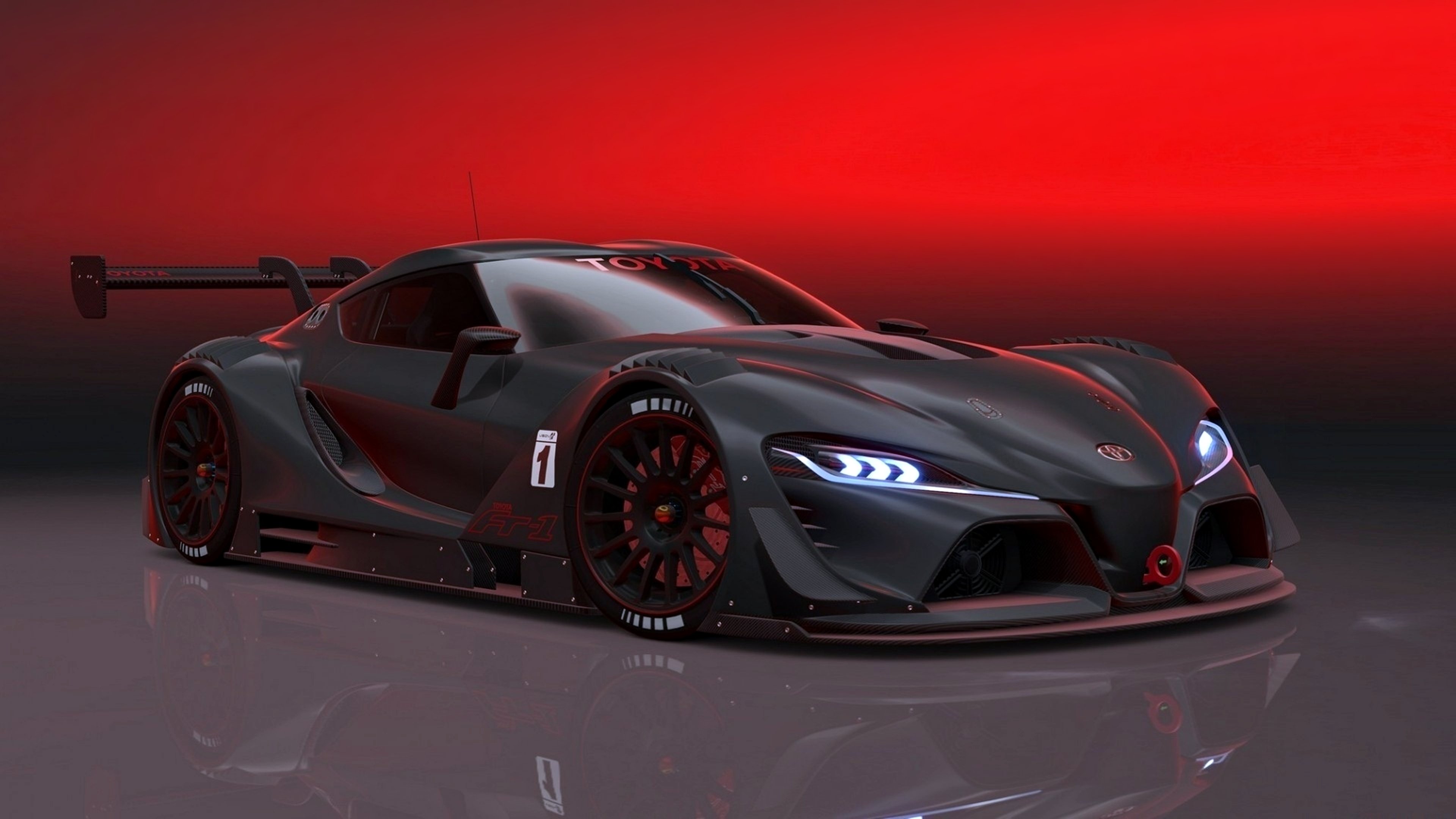 toyota, Ft 1, Race, Speed, Motors, Supercars, Cars, Black Wallpaper