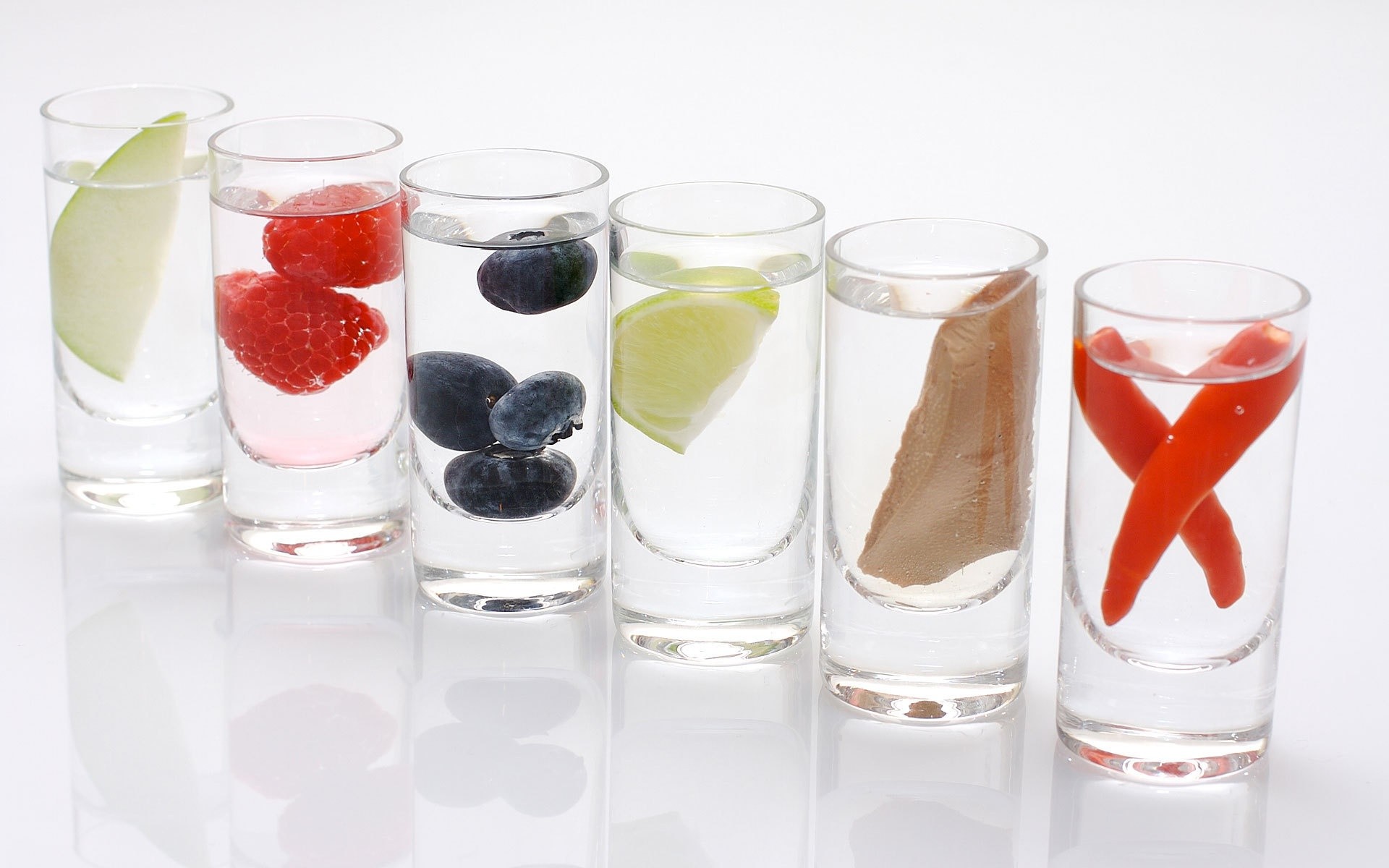 fruit, Shot, Glass, White, Alcohol Wallpaper