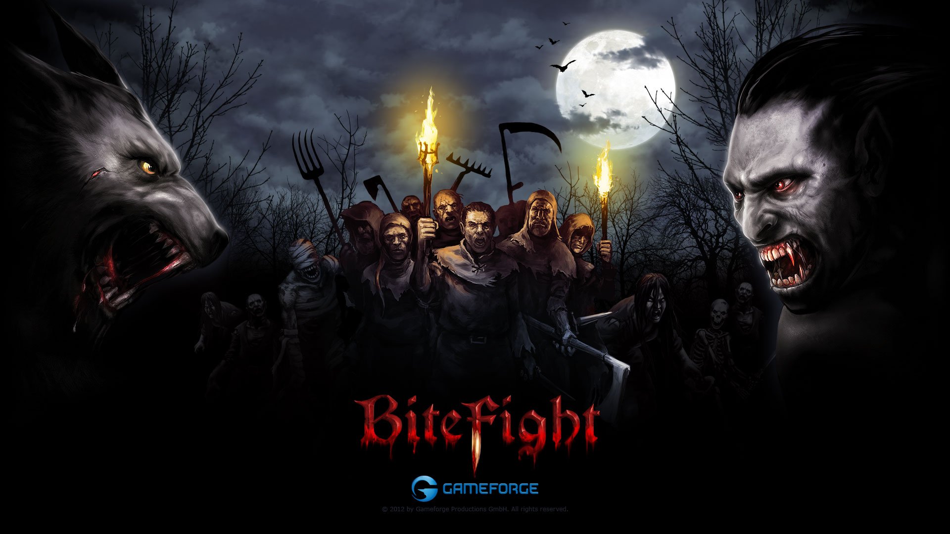 bitefight, Fantasy, Dark, Horror, Vampire, Werewolf, Monster, Online, Mmo, Evil, Action ...