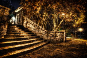 parks, Autumn, Stairs, Night, Hdr, Nature