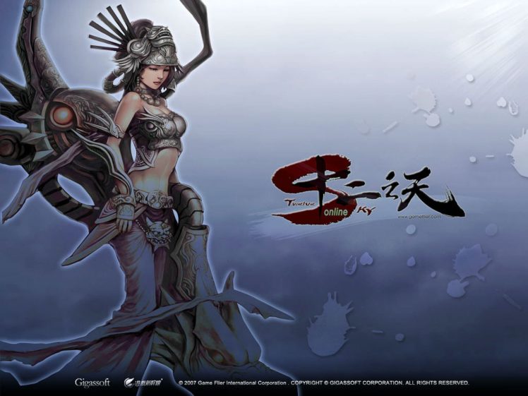 twelve, Sky, Asina, Fantasy, Mmo, Rpg, Online, 12sky, Action, Fighting, Kung, Martial, Samurai, Warrior, Poster HD Wallpaper Desktop Background