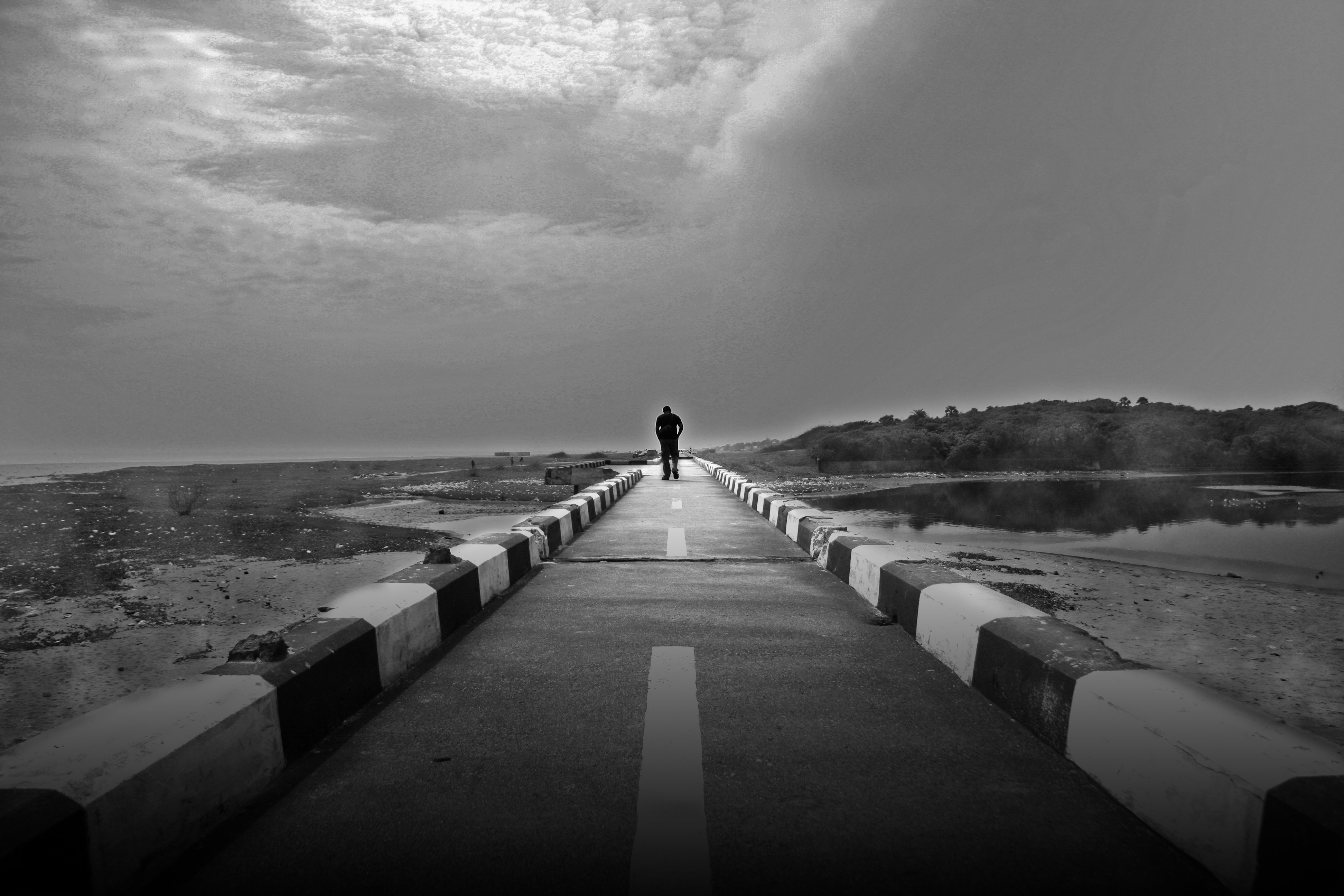 lonely, Mood, Sad, Alone, Sadness, Emotion, People, Loneliness, Solitude, Road Wallpaper
