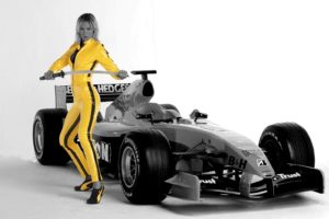 blondes, Women, Cars, Katana, Models, Kill, Bill, Project, Formula, One, Vehicles, Selective, Coloring, Sports, Cars, White, Background