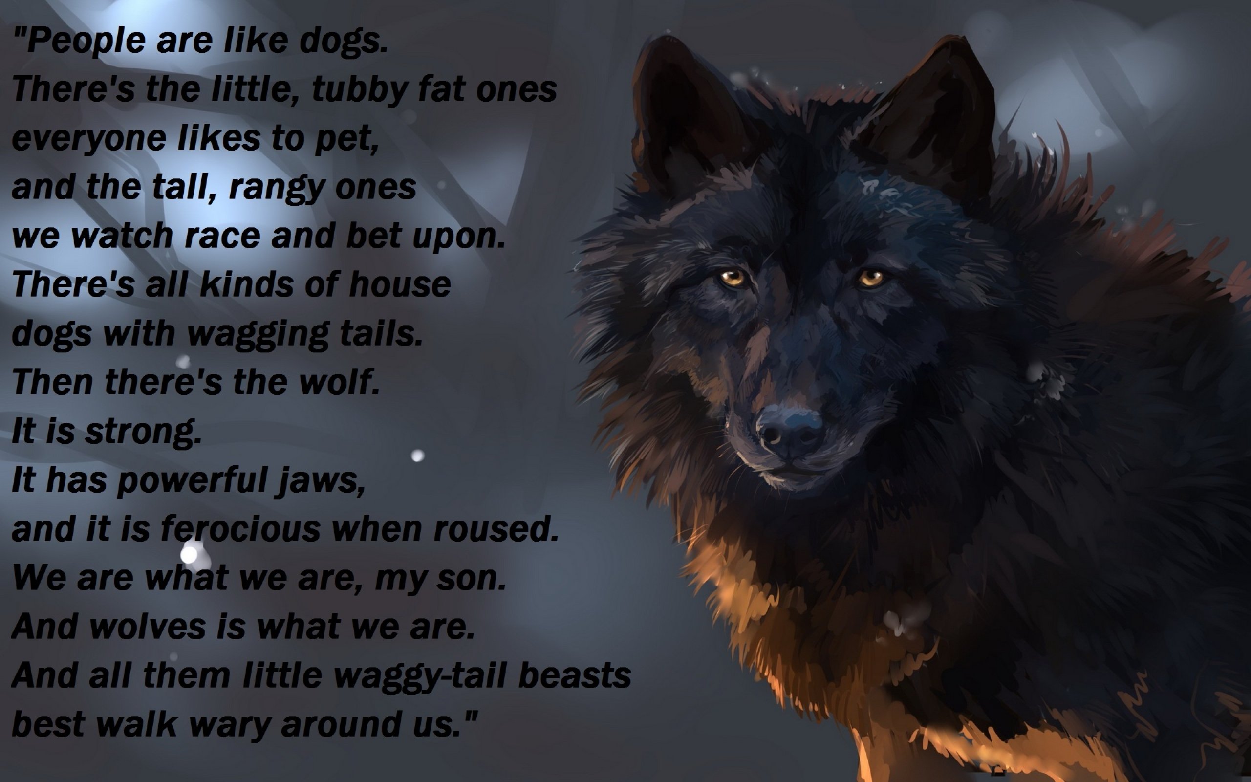 wolf, Wolves, Predator, Carnivore, Typography, Text, Quote Wallpaper