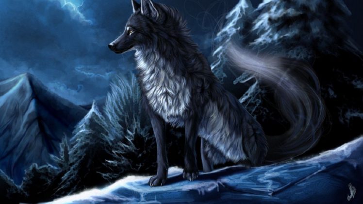 wolf, Wolves, Predator, Carnivore, Winter, Snow, Artwork HD Wallpaper Desktop Background