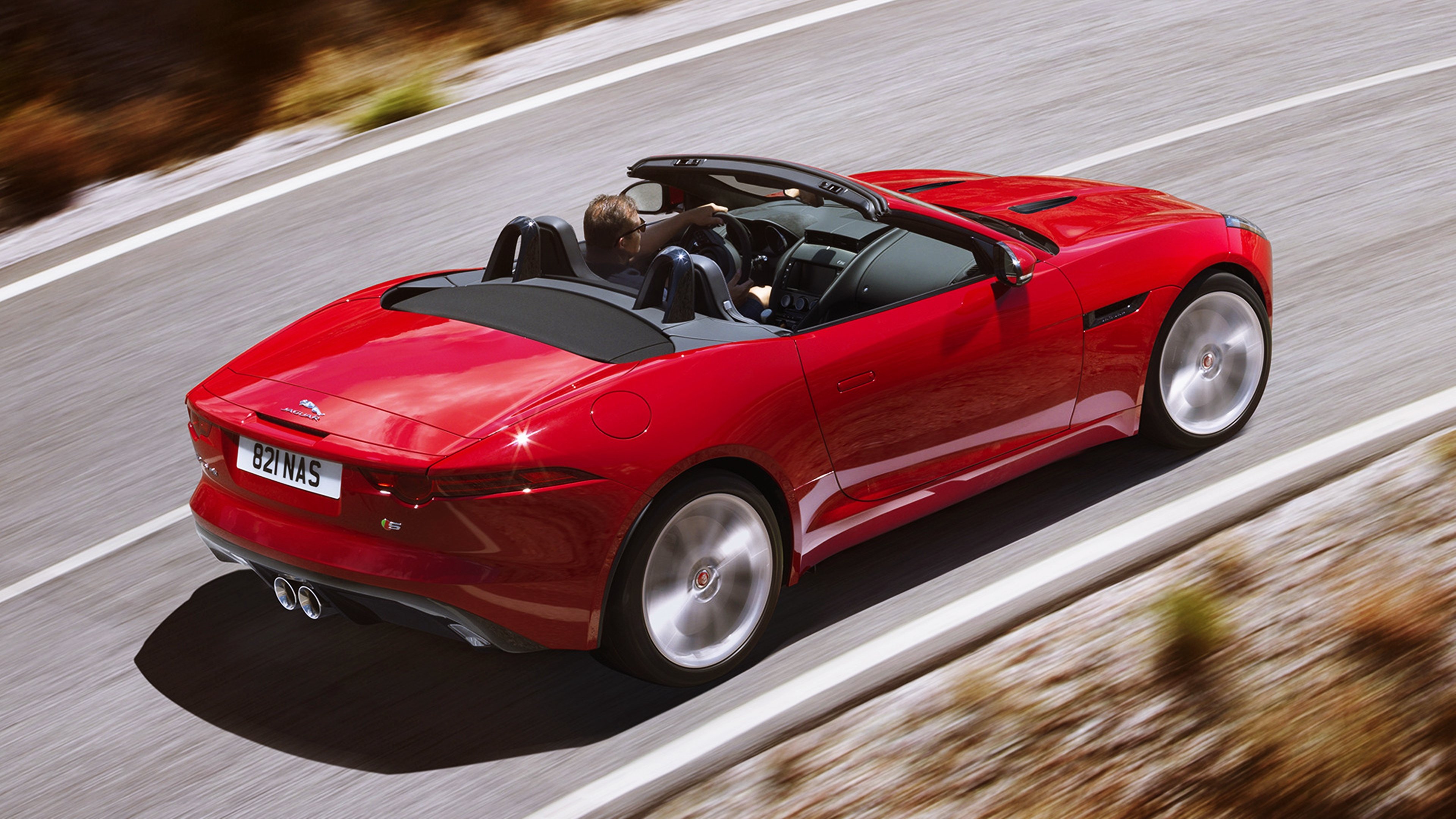 2015, Jaguar, F type, S, Red, Cars, Roof, Supercars, Road ...
