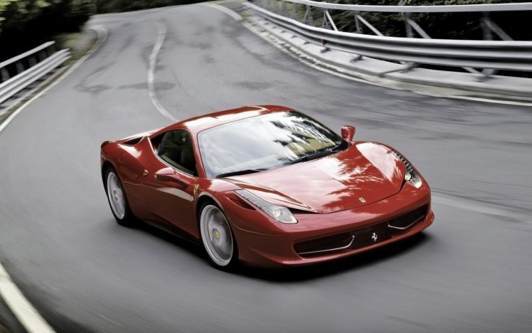 2011, Ferrari, 458, Italia, Red, Speed HD Wallpaper Desktop Background