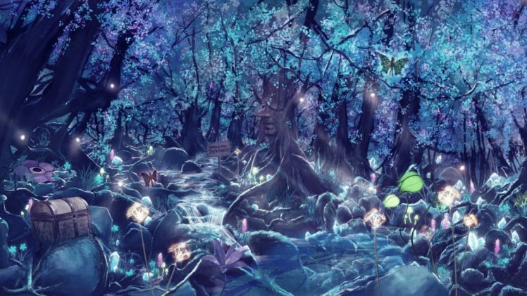 artwork, Fantasy, Magical, Art, Forest, Tree, Landscape, Nature, Magic HD Wallpaper Desktop Background