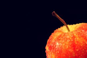 apple, Background, Fruits, Wallpapers, Black