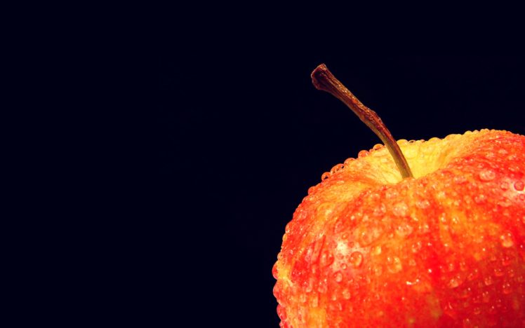 apple, Background, Fruits, Wallpapers, Black HD Wallpaper Desktop Background