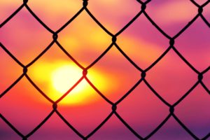 fence, Prison, Mood, Sunset, Pink, Colors