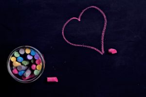 heart, Love, Colors, Mood, Chalk, Drawing, Emotions