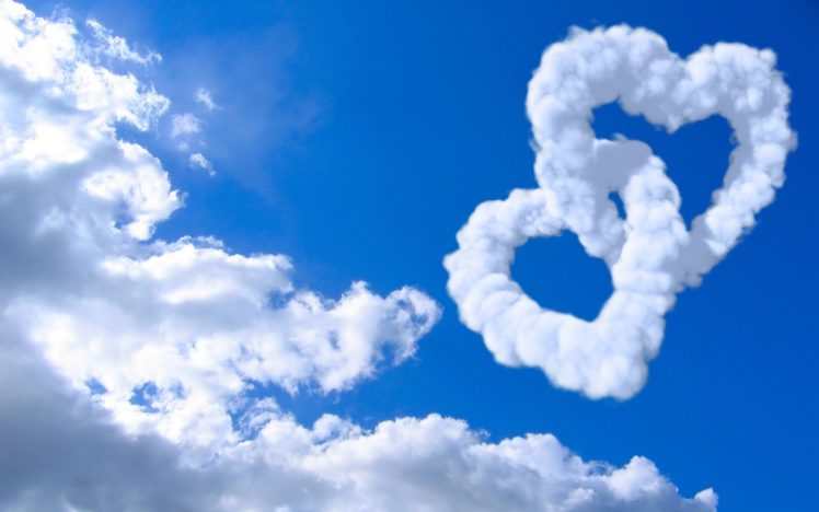 corazones, Cielo, Nube, Amor HD Wallpaper Desktop Background