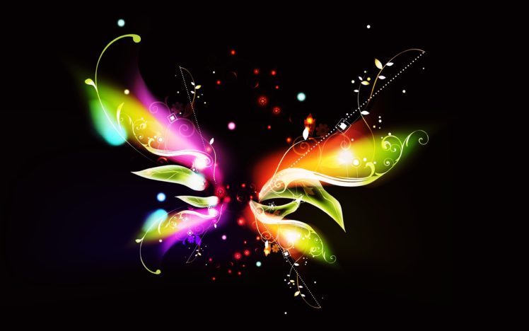 abstract, Background, Colors, Lights, Stars, Wallpapers, Butterfly HD Wallpaper Desktop Background