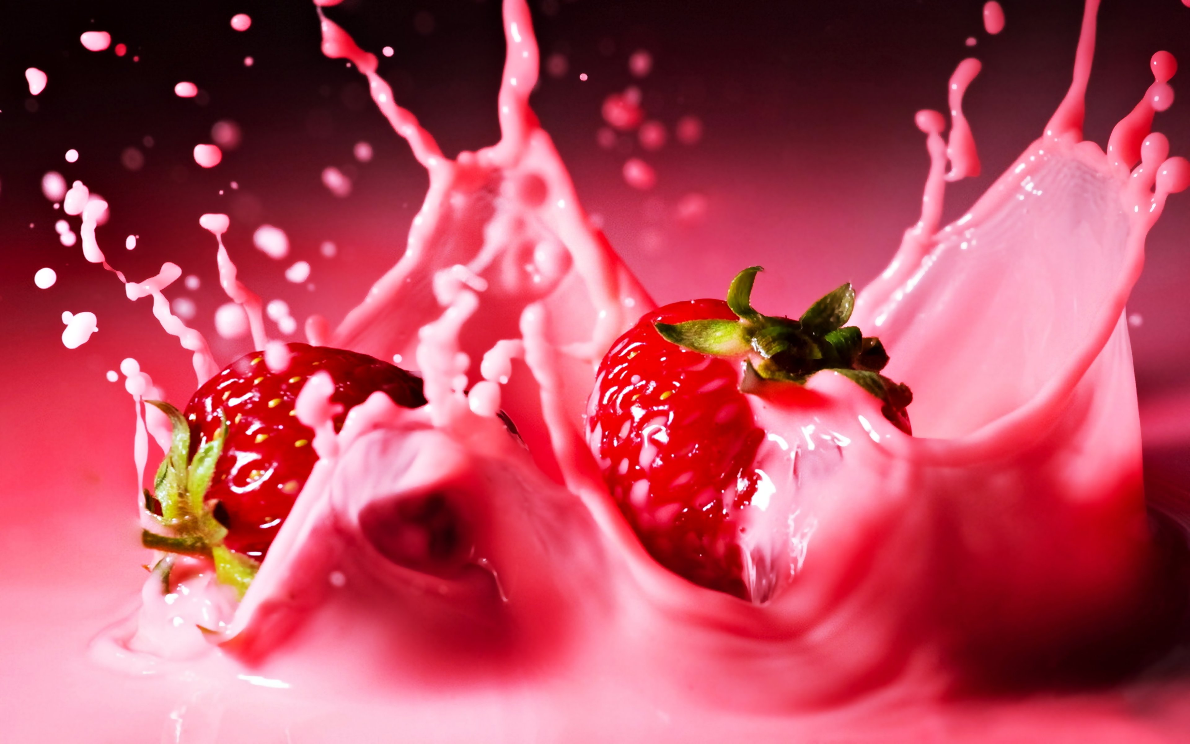 juice, Fruit, Strawberries, Yogurt, Refreshing, Delicious, Moisturizers  Wallpapers HD / Desktop and Mobile Backgrounds