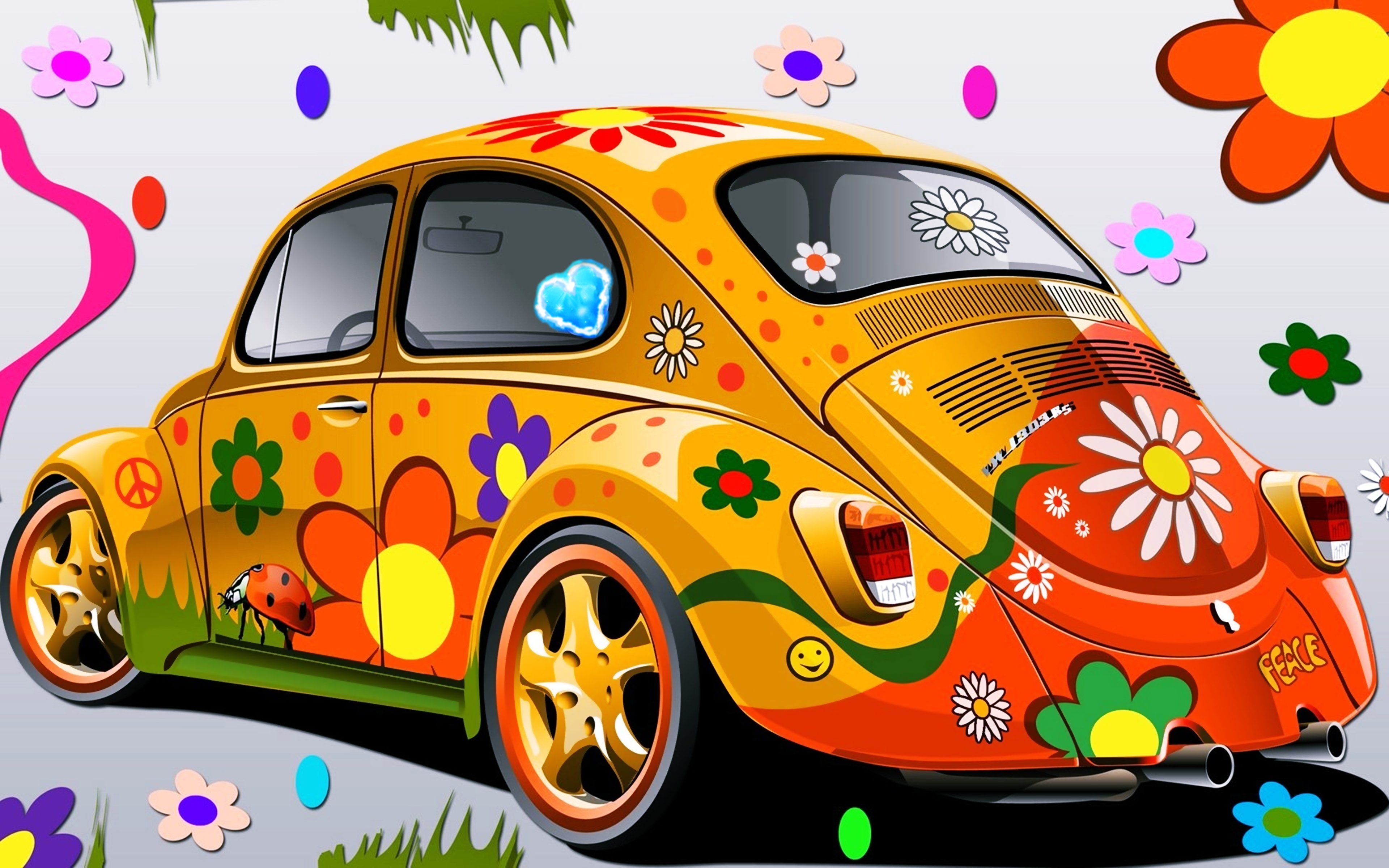 cars, Children, Coloring, Colors, Drawing, Flowers, Kids Wallpaper