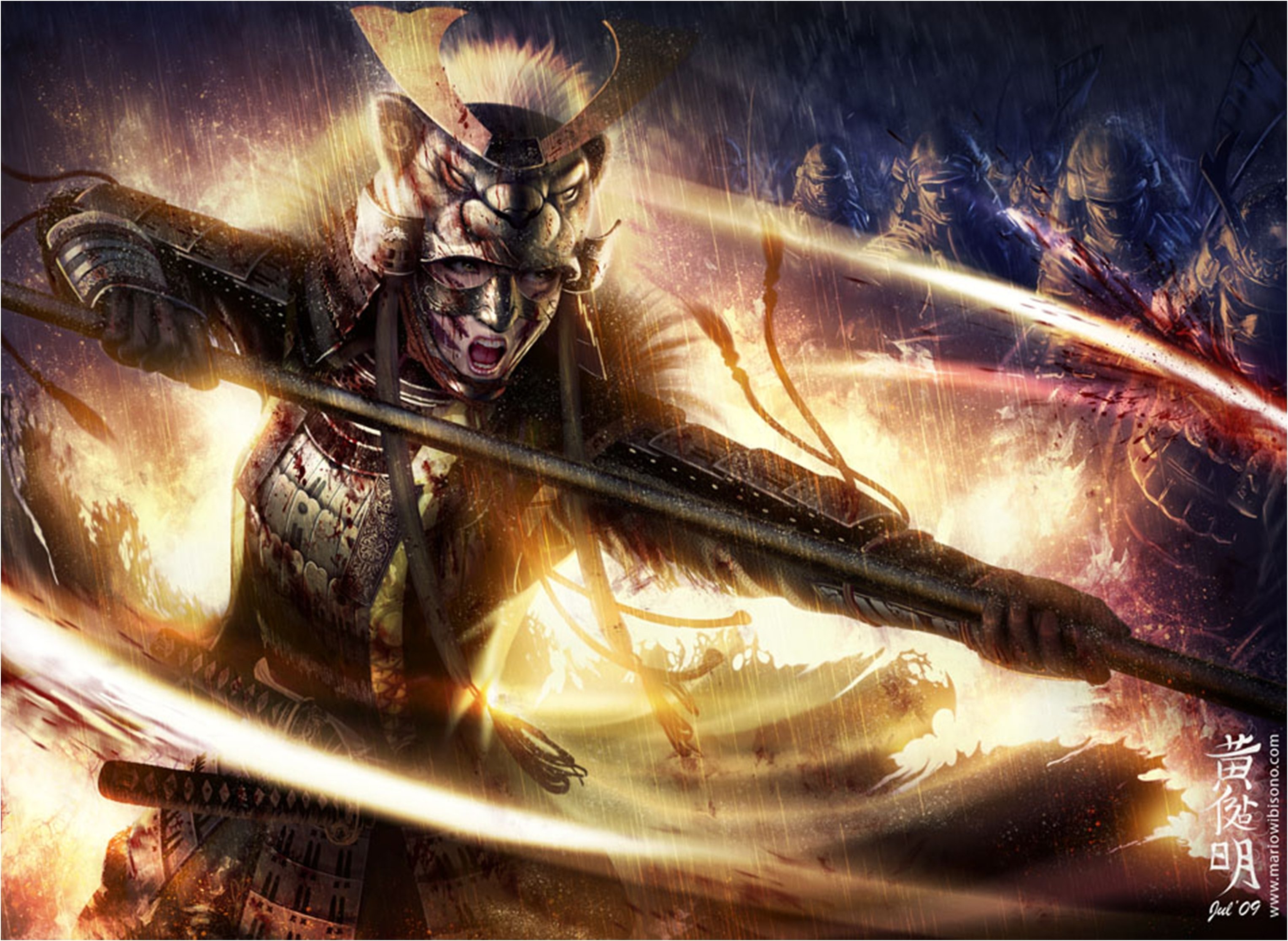 samurai, Warrior, Fantasy, Art, Artwork, Asian Wallpaper