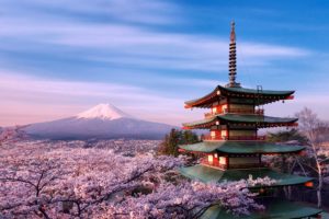 gora, Japan, Strato, Volcano, Blossom, Blossoms, Flower, Scenic, Castle
