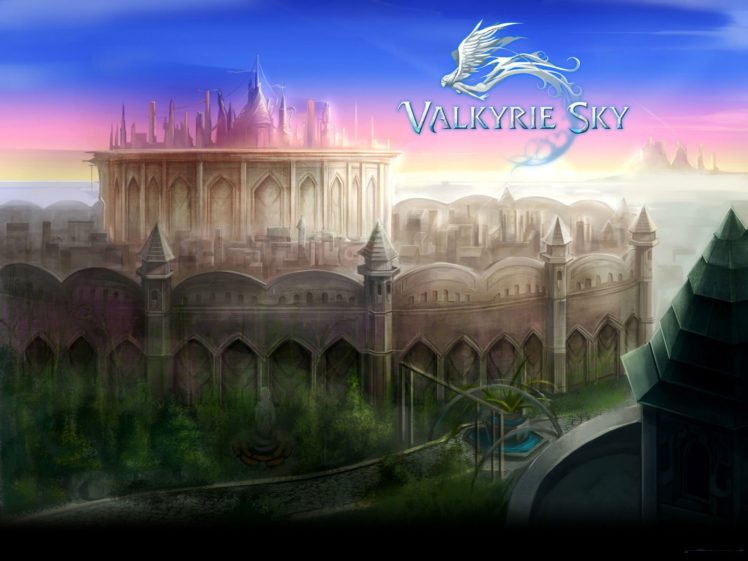 valkyrie, Sky, Fantasy, Mmo, Rpg, Arcade, Online, Action, Fighting, Shooter, Sci fi, Artwork, Art HD Wallpaper Desktop Background