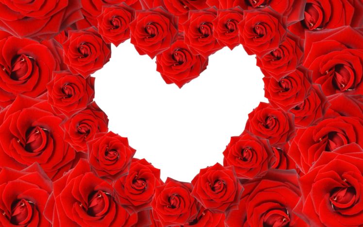 corazon, Rosas, Rojas, Amor HD Wallpaper Desktop Background